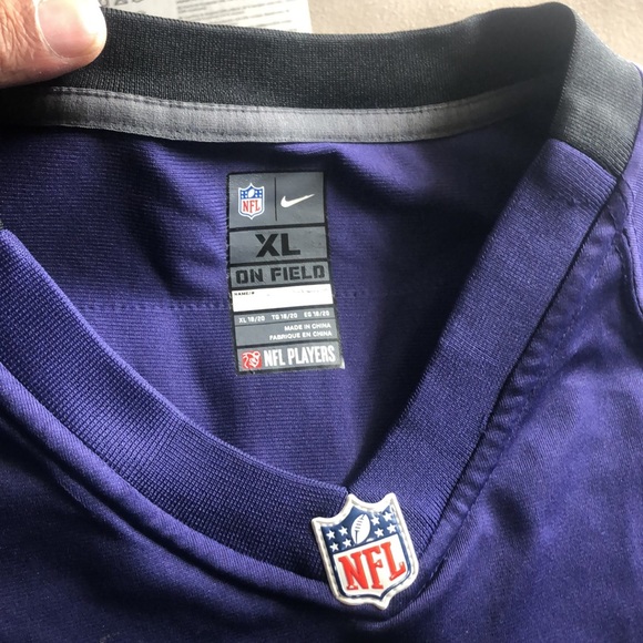 Nike Ravens 88 Dennis Pitta Purple Elite NFL Jersey Pitta Youth XL Nike OnField - Picture 3 of 17